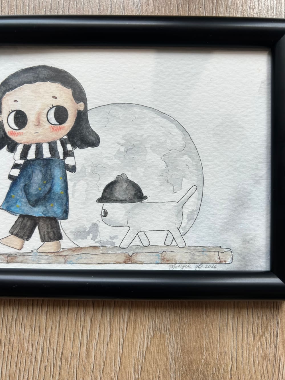 Cloud Watcher — dettaglio 2 dell'acquerello