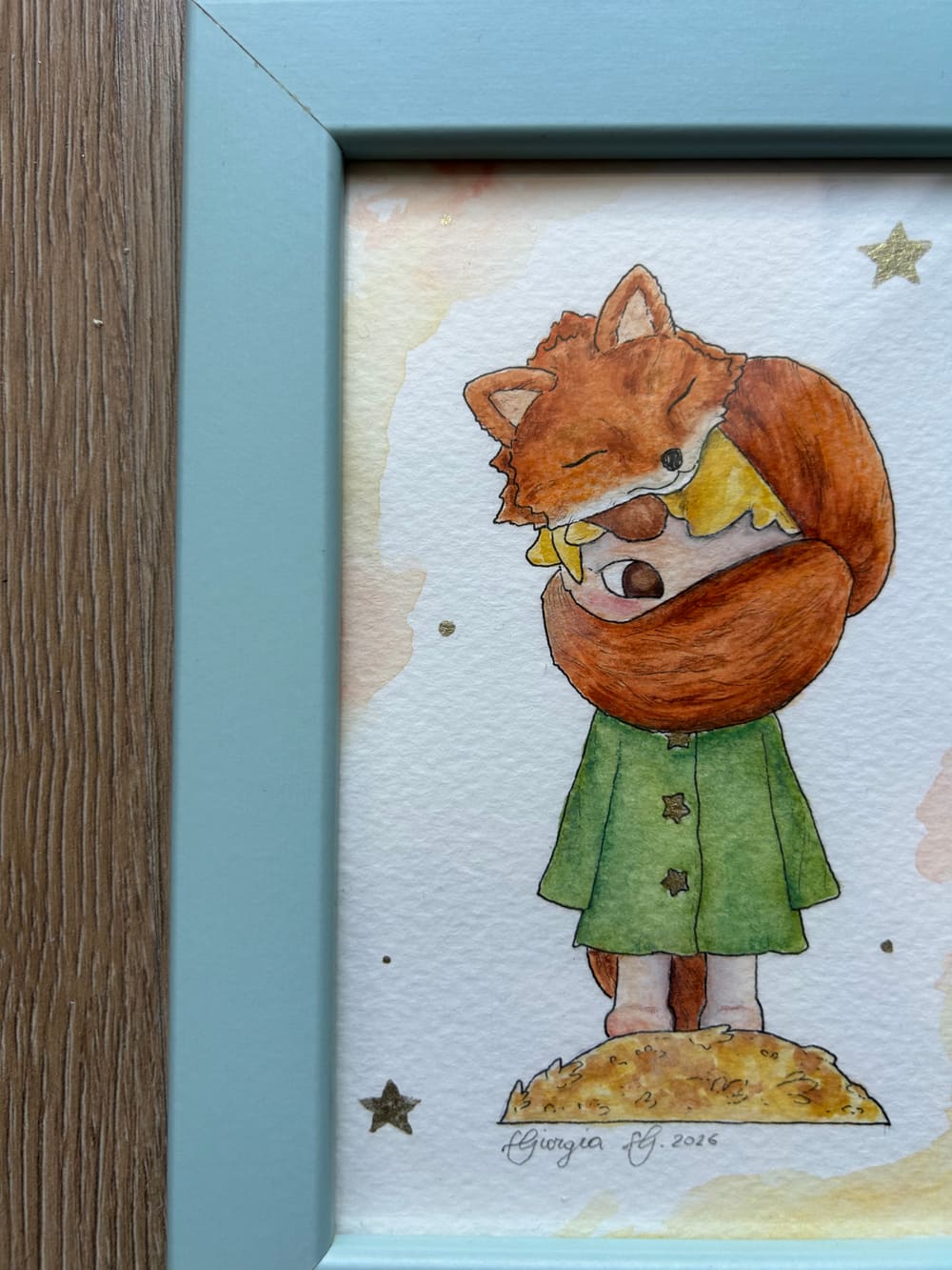 The Fox — dettaglio 3 dell'acquerello