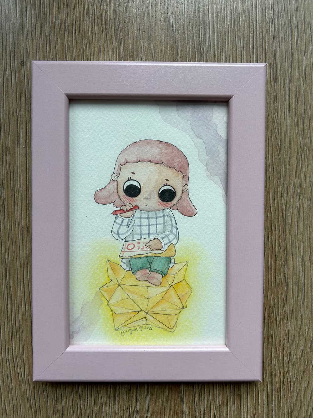 Wishing Star — acquerello della serie Nyota